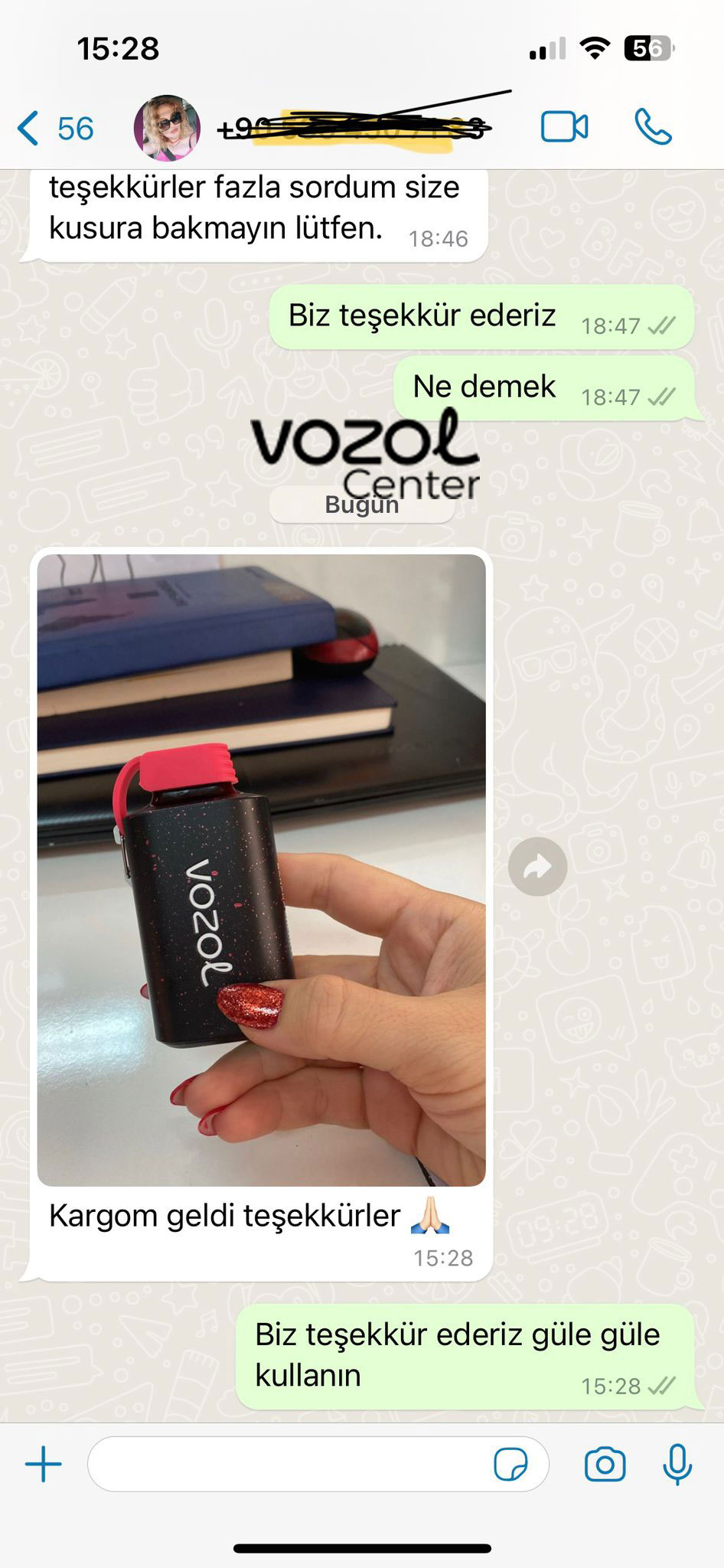Vozol Center müşteri memnuniyeti görseli 55